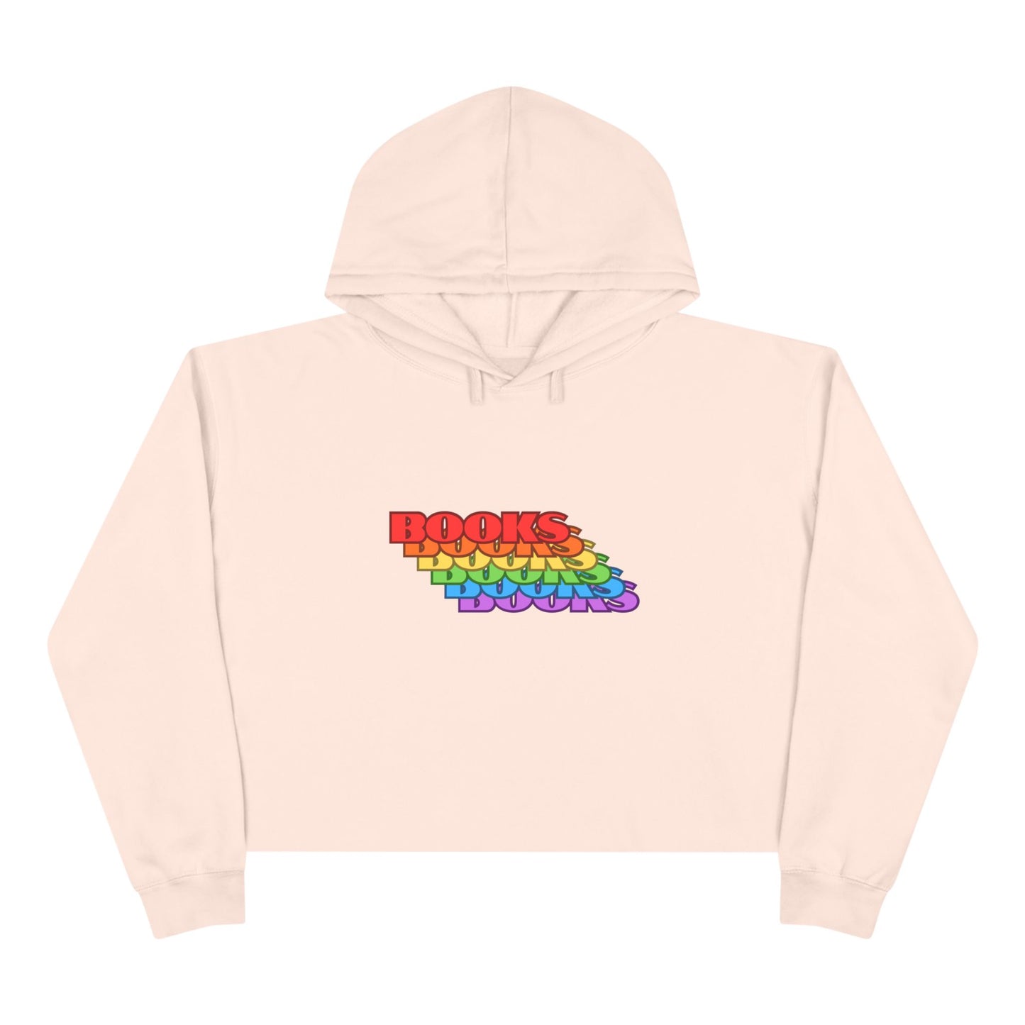 Rainbow Books Crop Hoodie