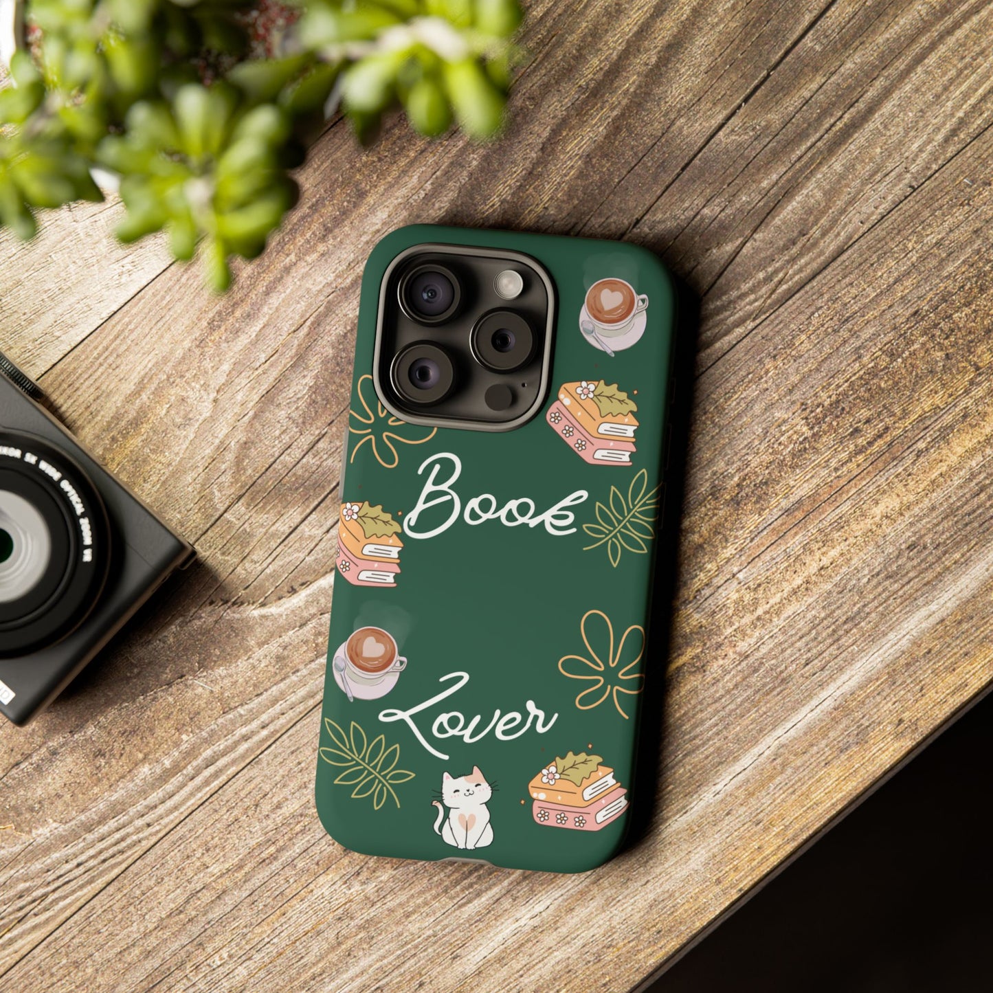 Book Lover Green Phone Case