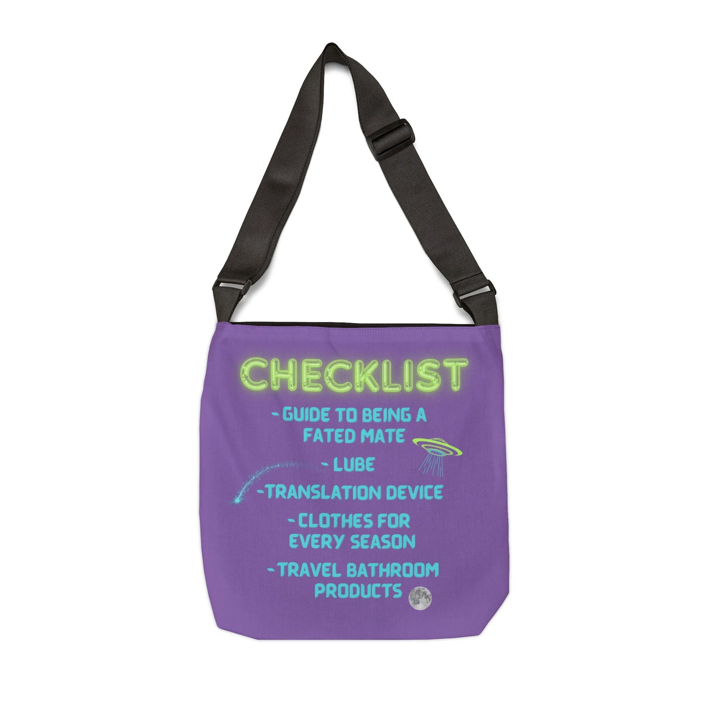 Alien Invasion Tote Bag Purple