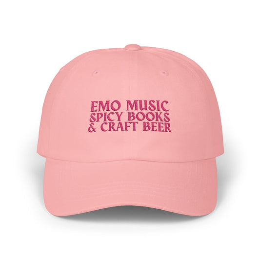 Pink Emo Music, Spicy Books, Craft Beer Hat