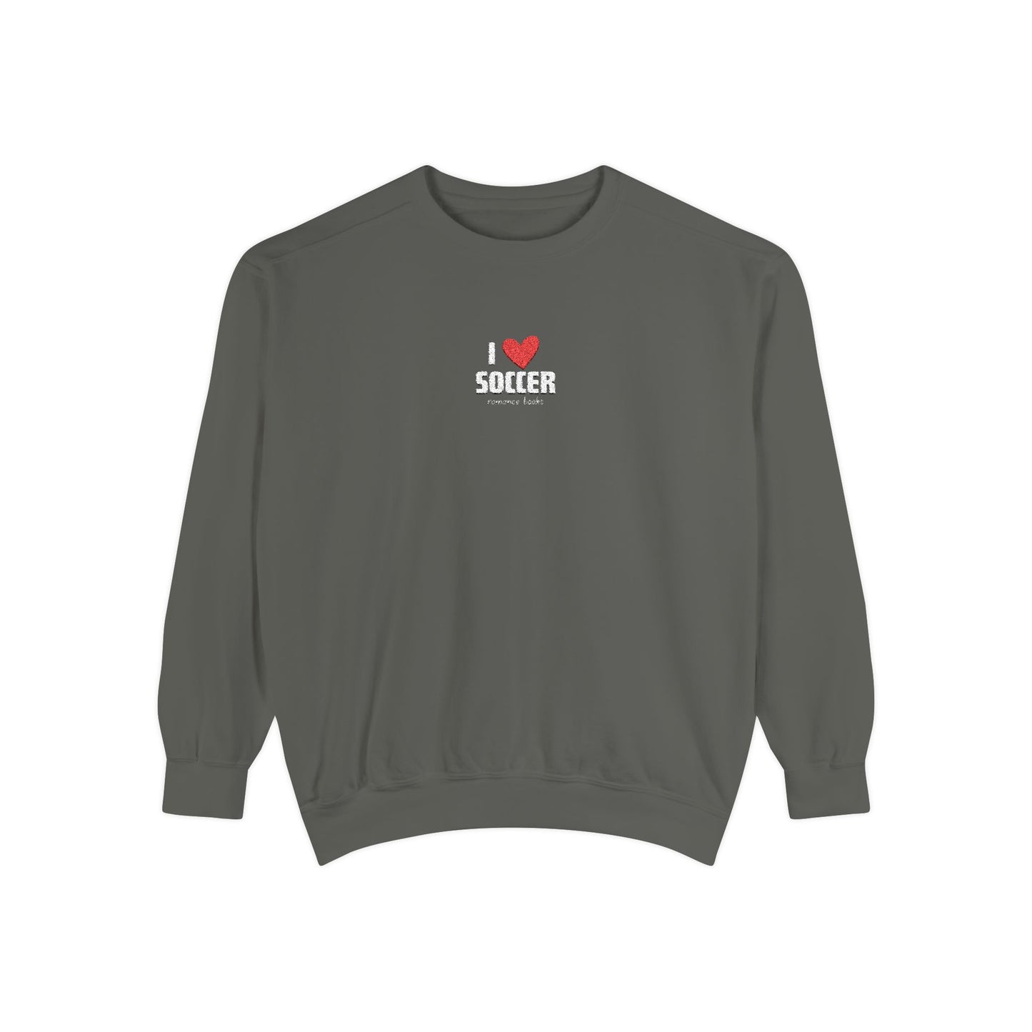I Heart Soccer Embroidered Crewneck