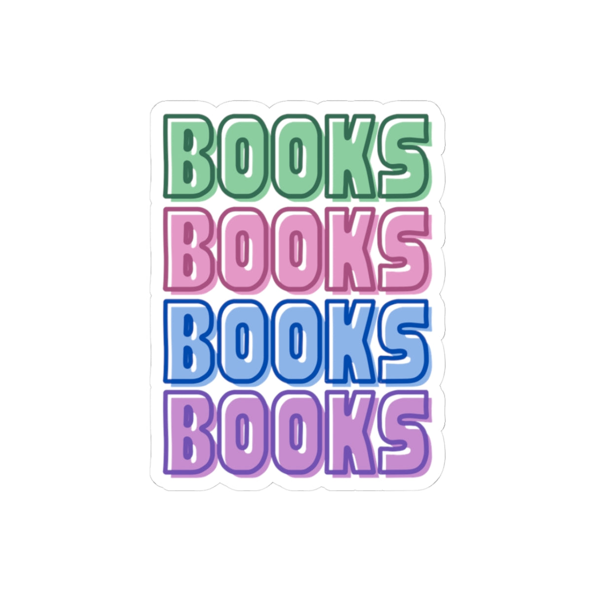 Colorful Books Sticker