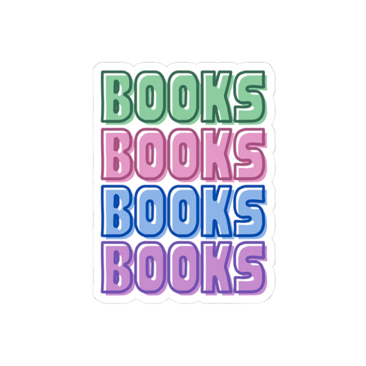 Colorful Books Sticker