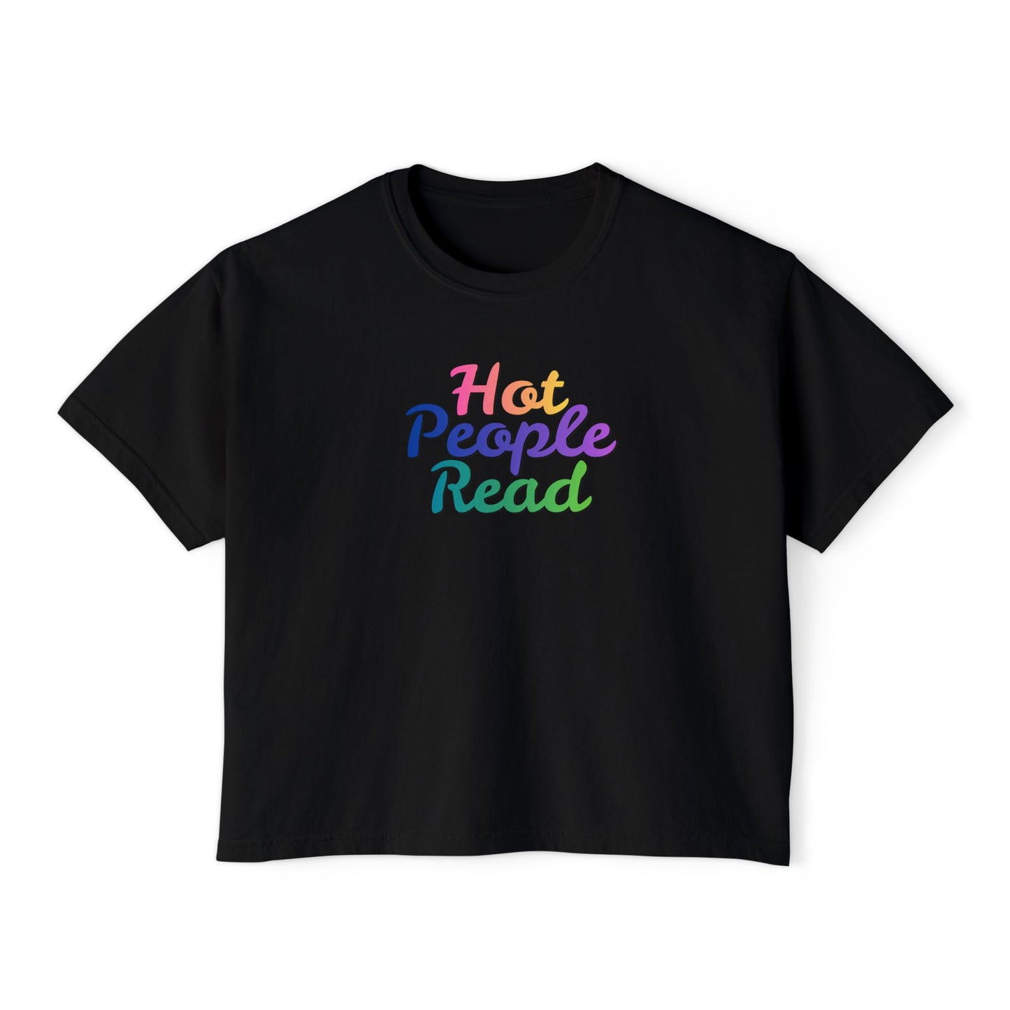 Hot People Read Cropped Tee