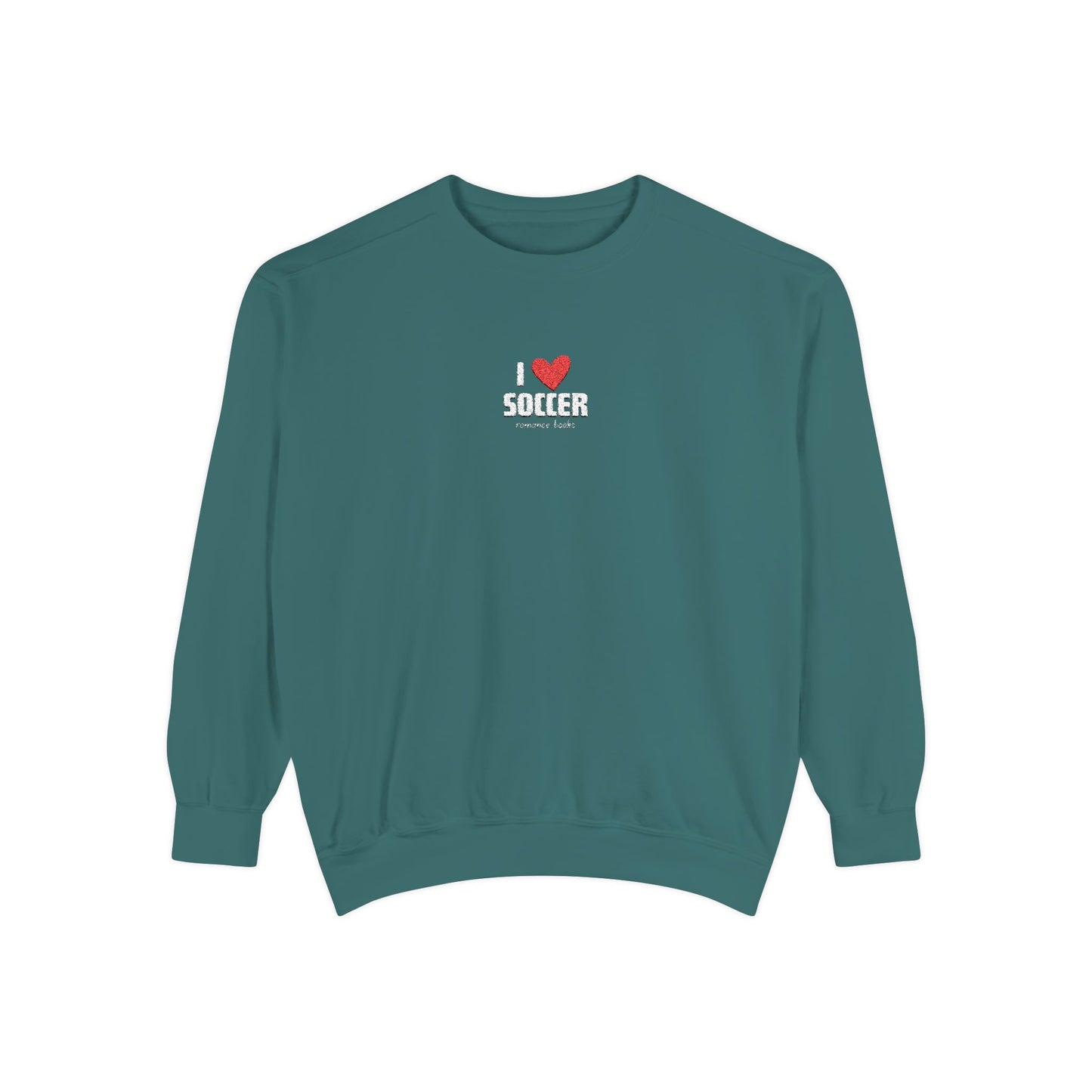 I Heart Soccer Embroidered Crewneck