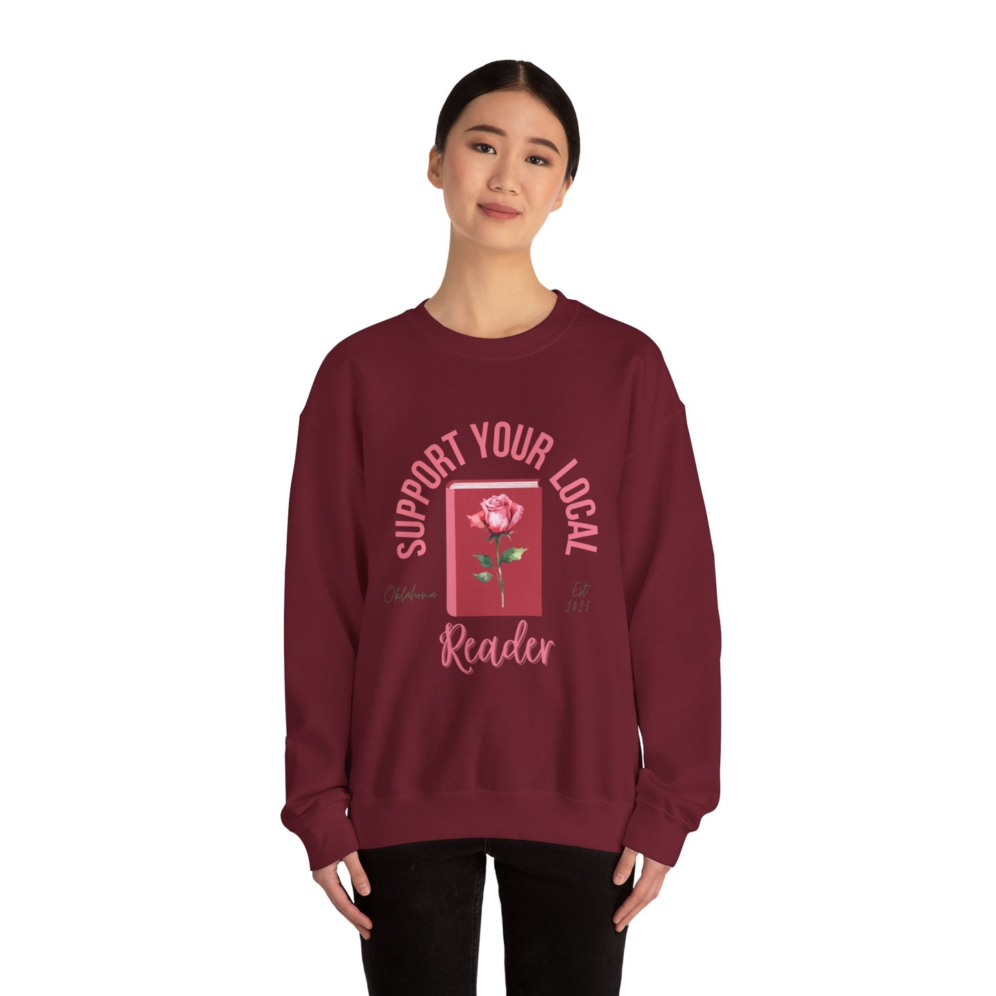 Support Your Local Reader OK Crewneck