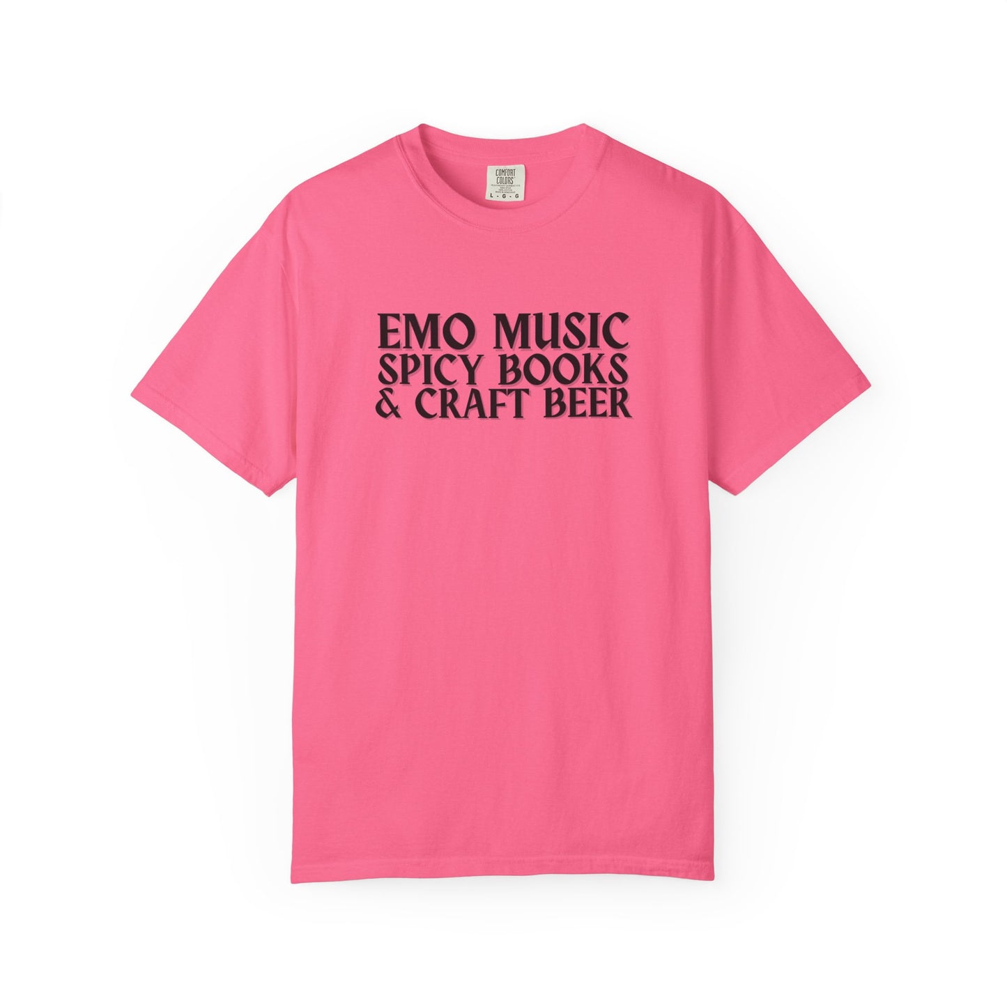Emo Music, Spicy Books & Craft Beer Tee