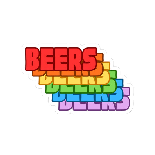 Beers Rainbow Sticker