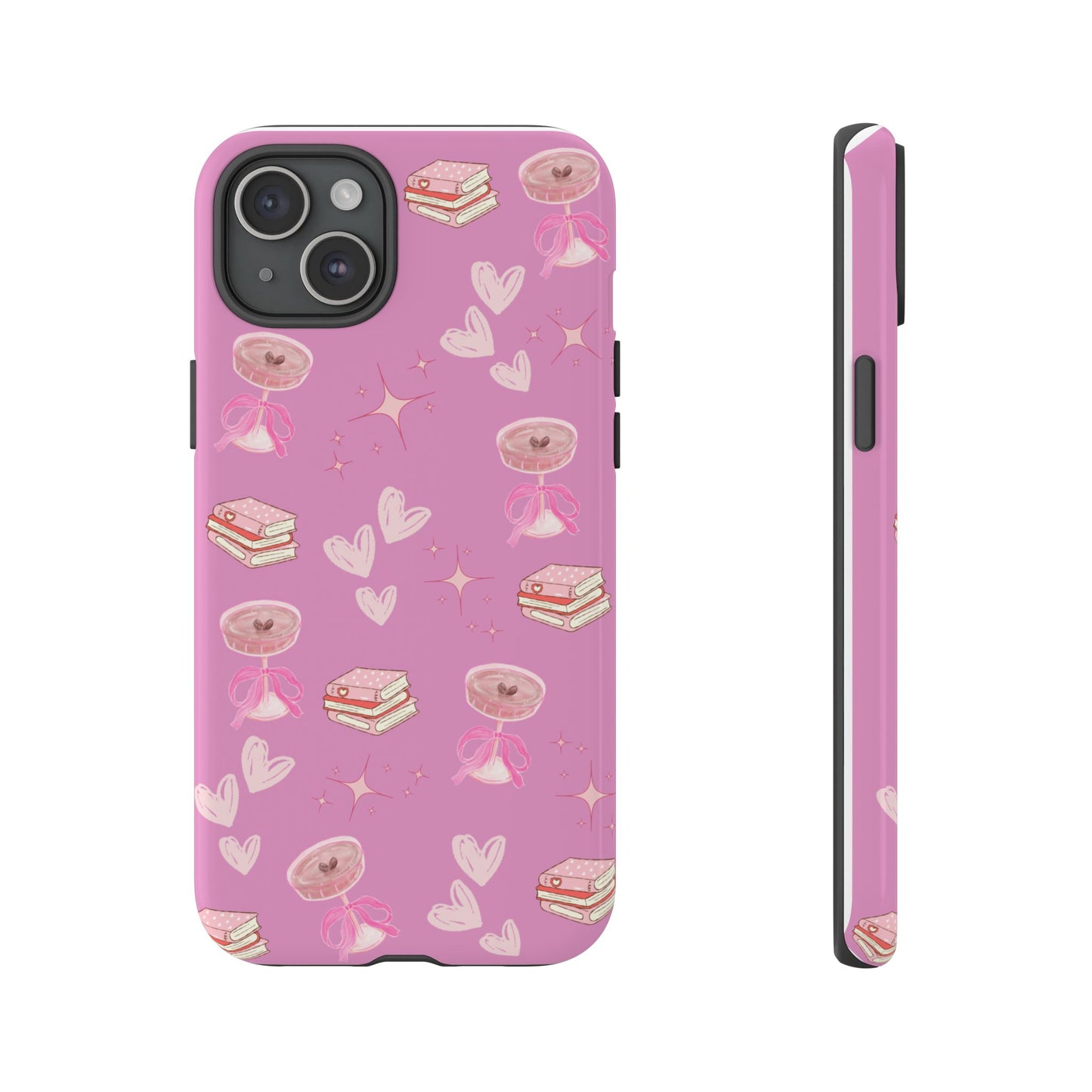 Pink Bookish Espresso Martini Phone Case