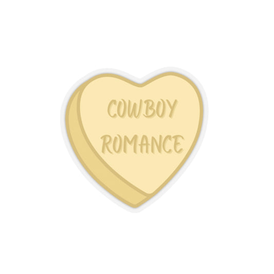 Cowboy Romance Heart Sticker