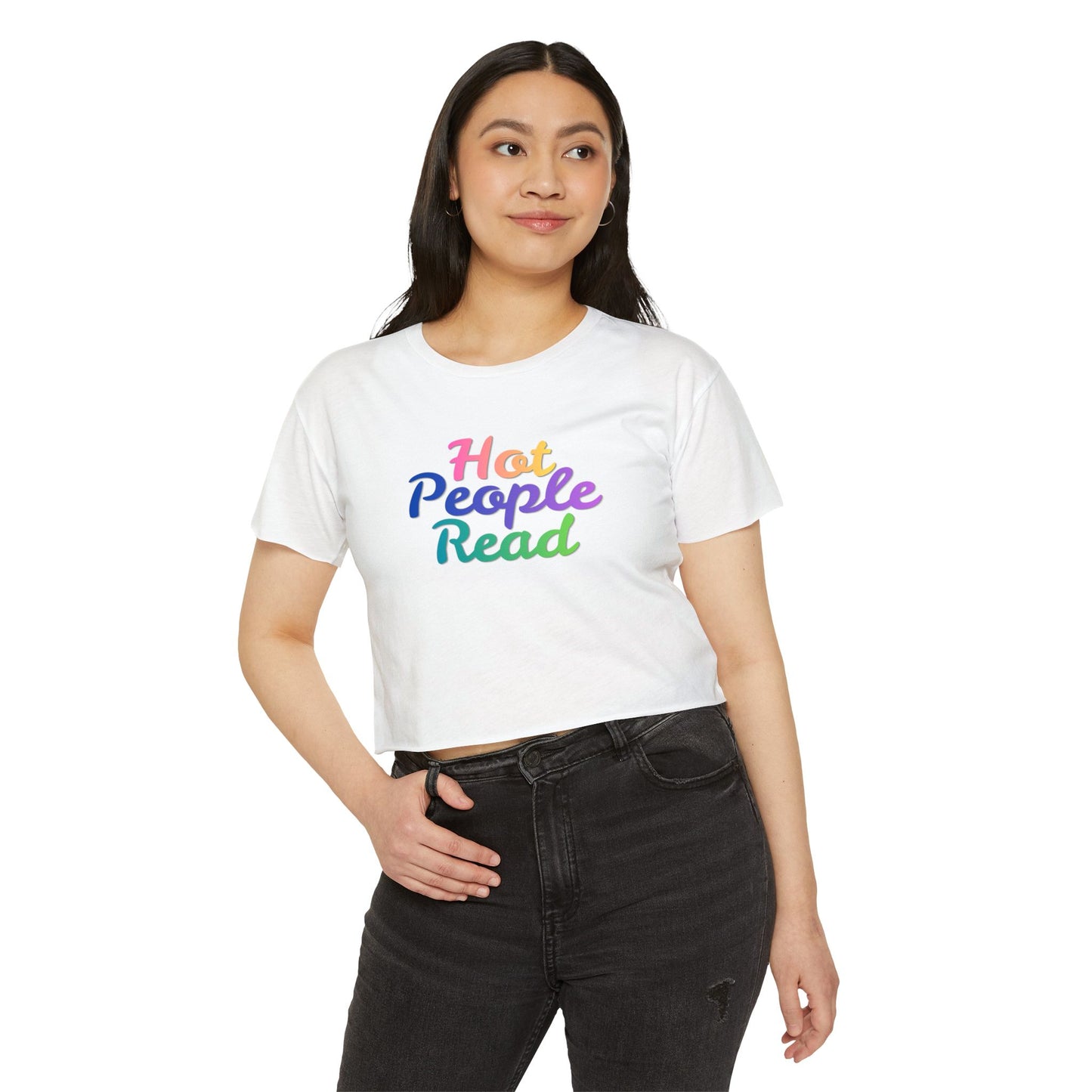 Hot People Read Crop Top