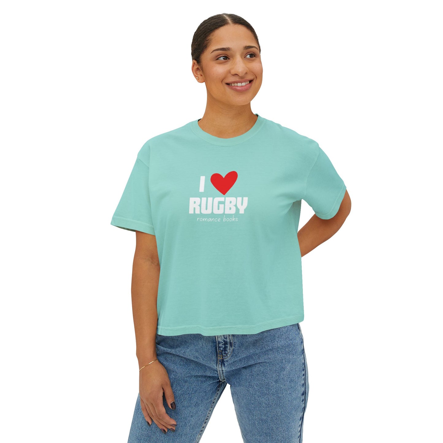 I Heart Rugby Boxy Crop Tee