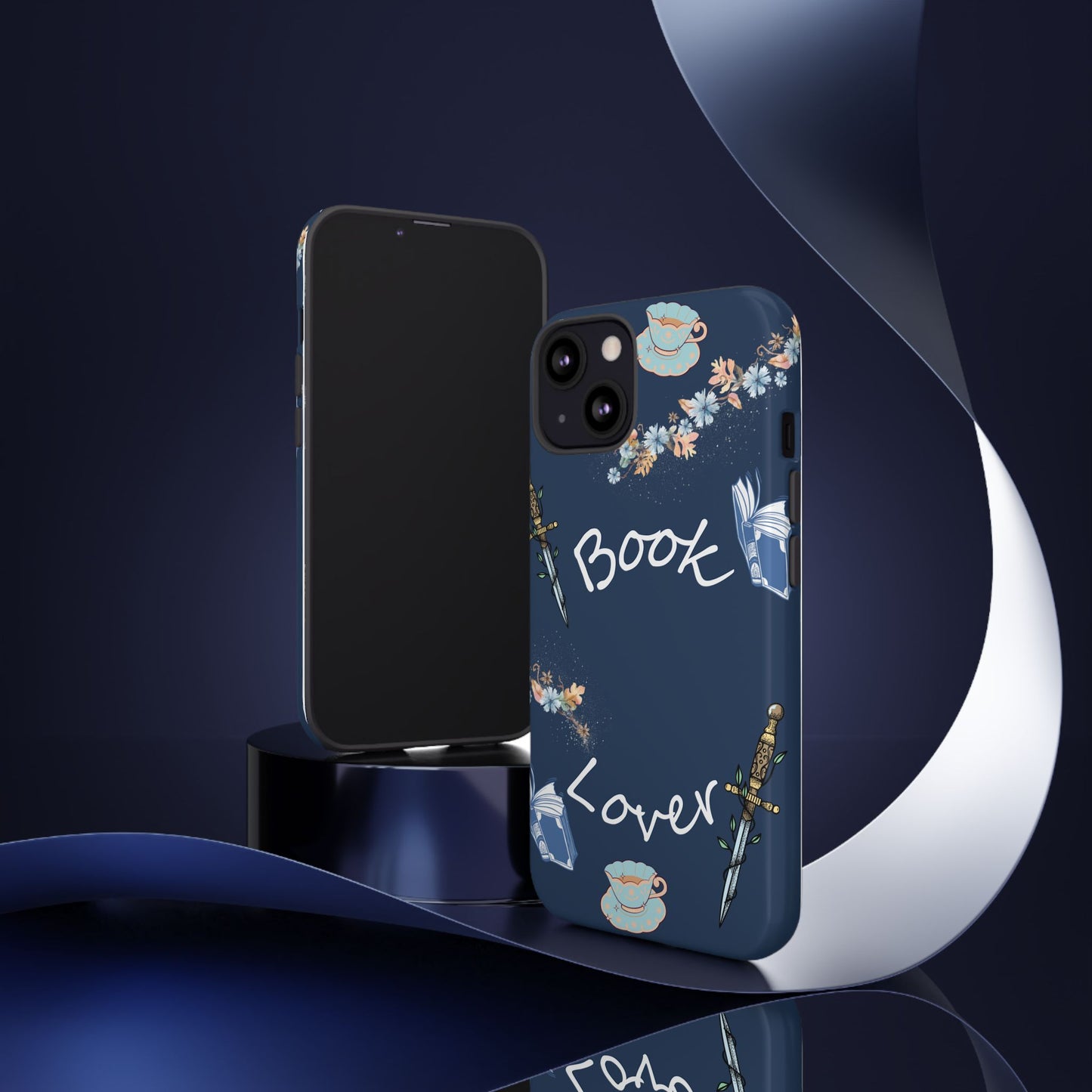 Book Lover Navy Phone Case