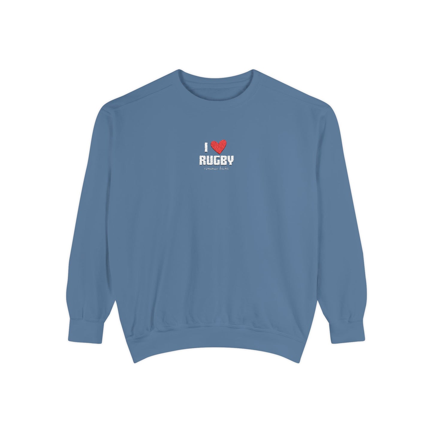 I Heart Rugby Embroidered Crewneck