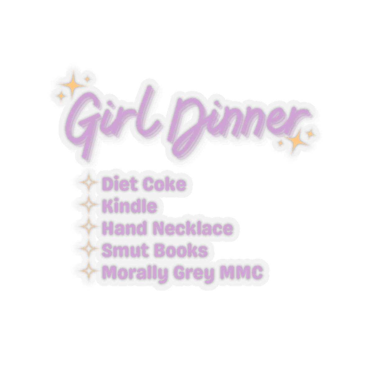 Girl Dinner Purple Sticker