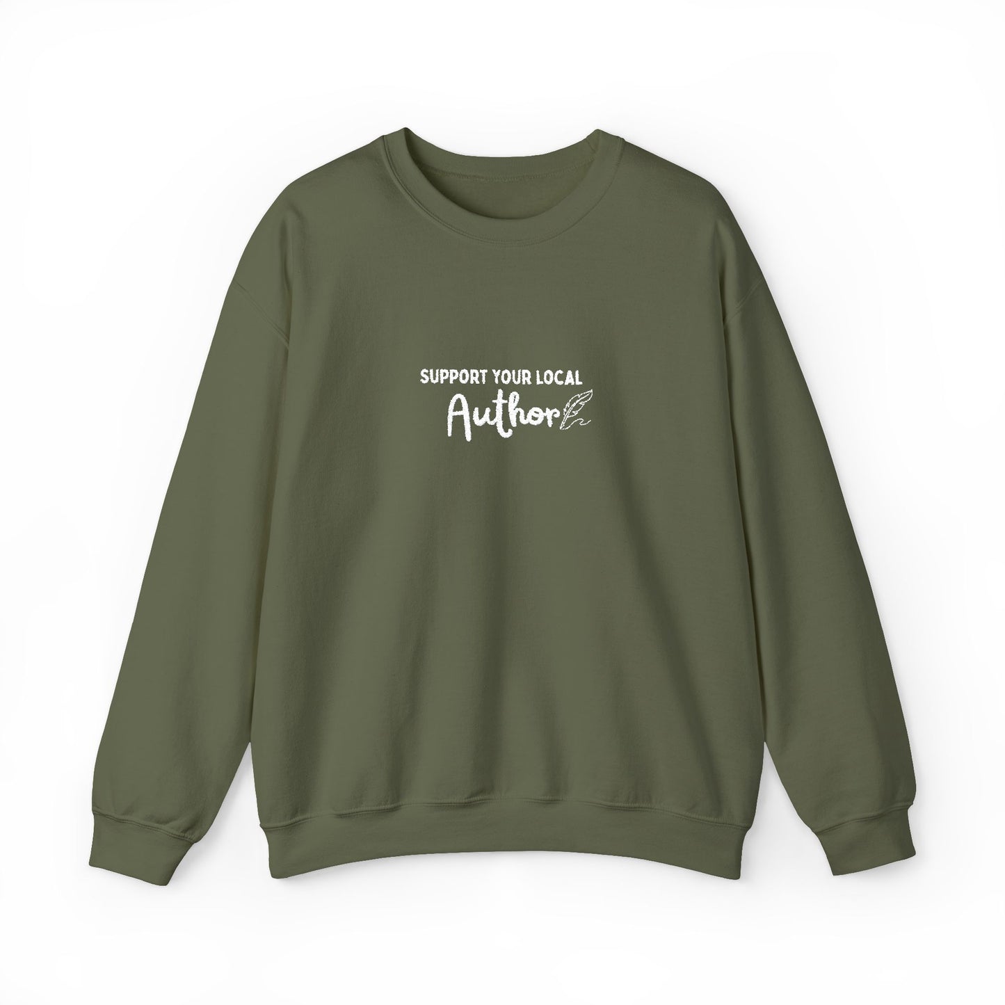 Support Your Local Author Embroidered Crew