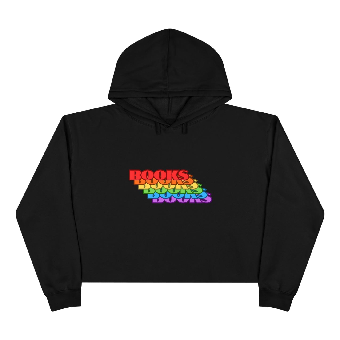 Rainbow Books Crop Hoodie