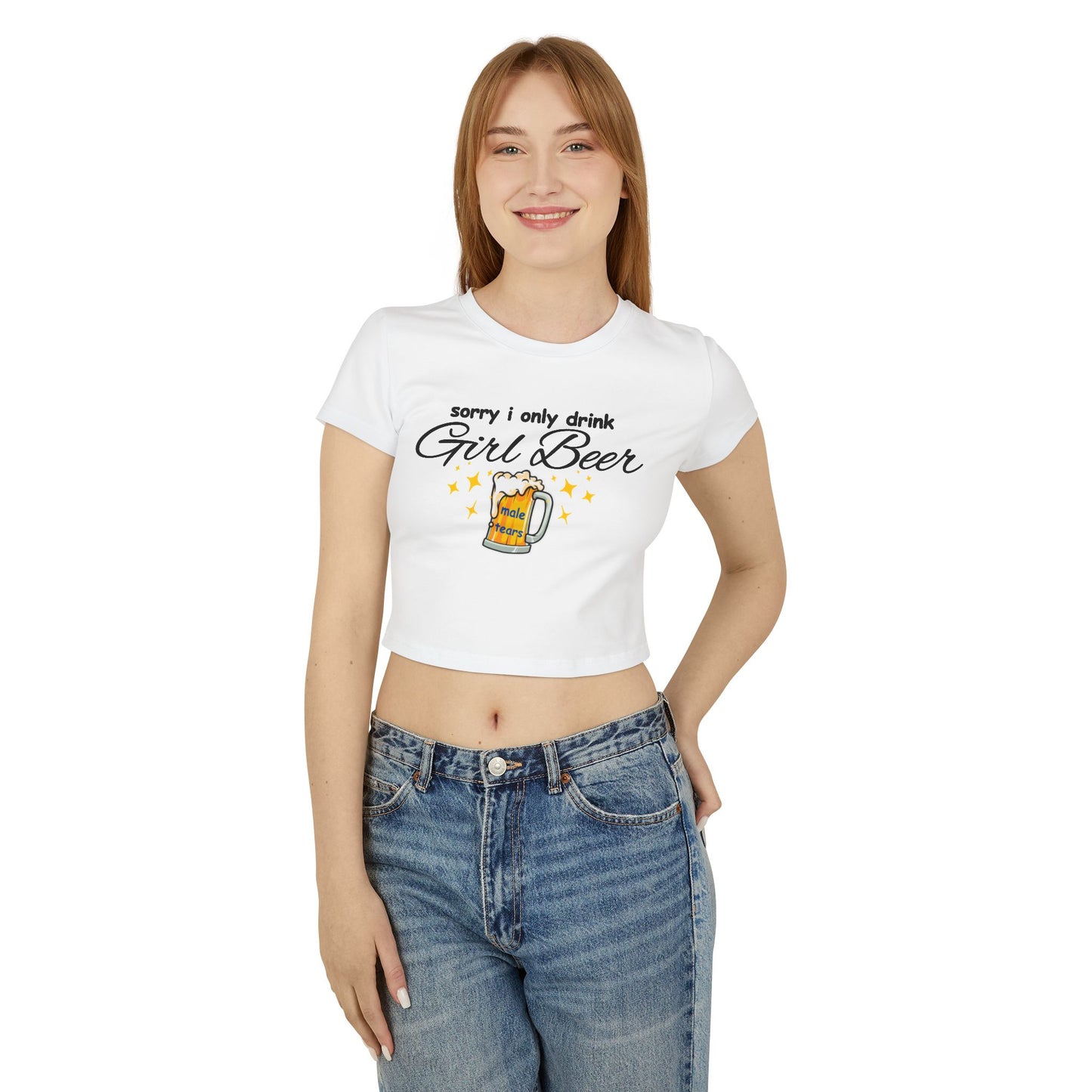 Girl Beer Male Tears Baby Tee
