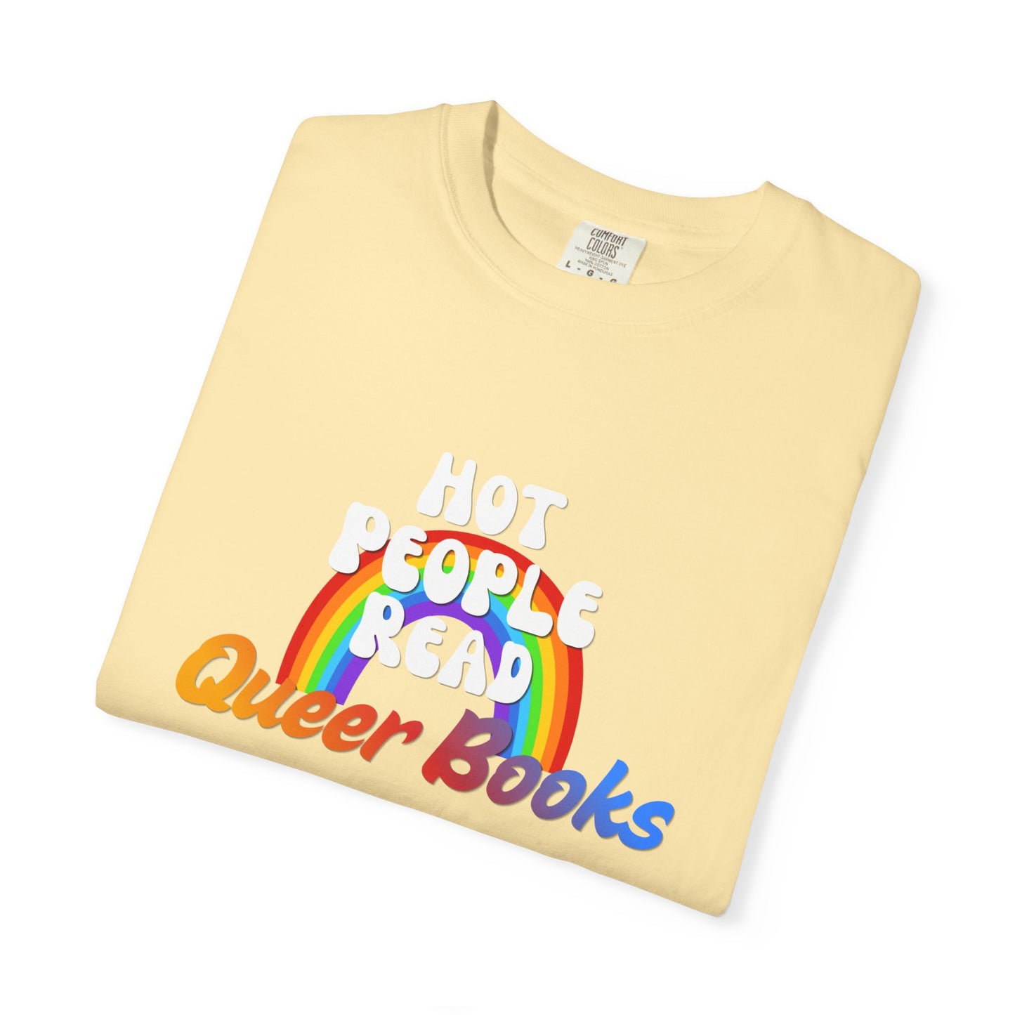 Read Queer Books Yellow to Blue Tee