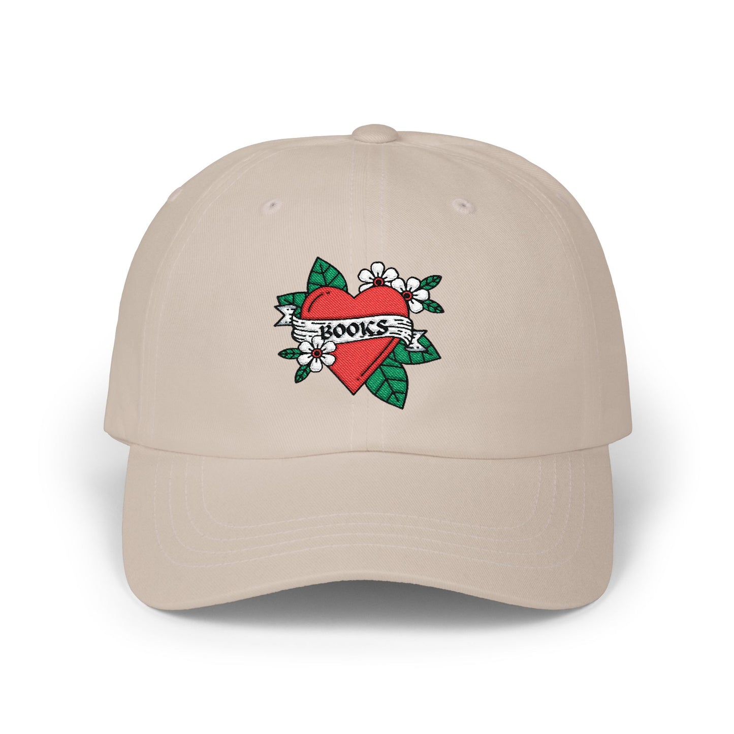 Books Heart Tattoo Hat