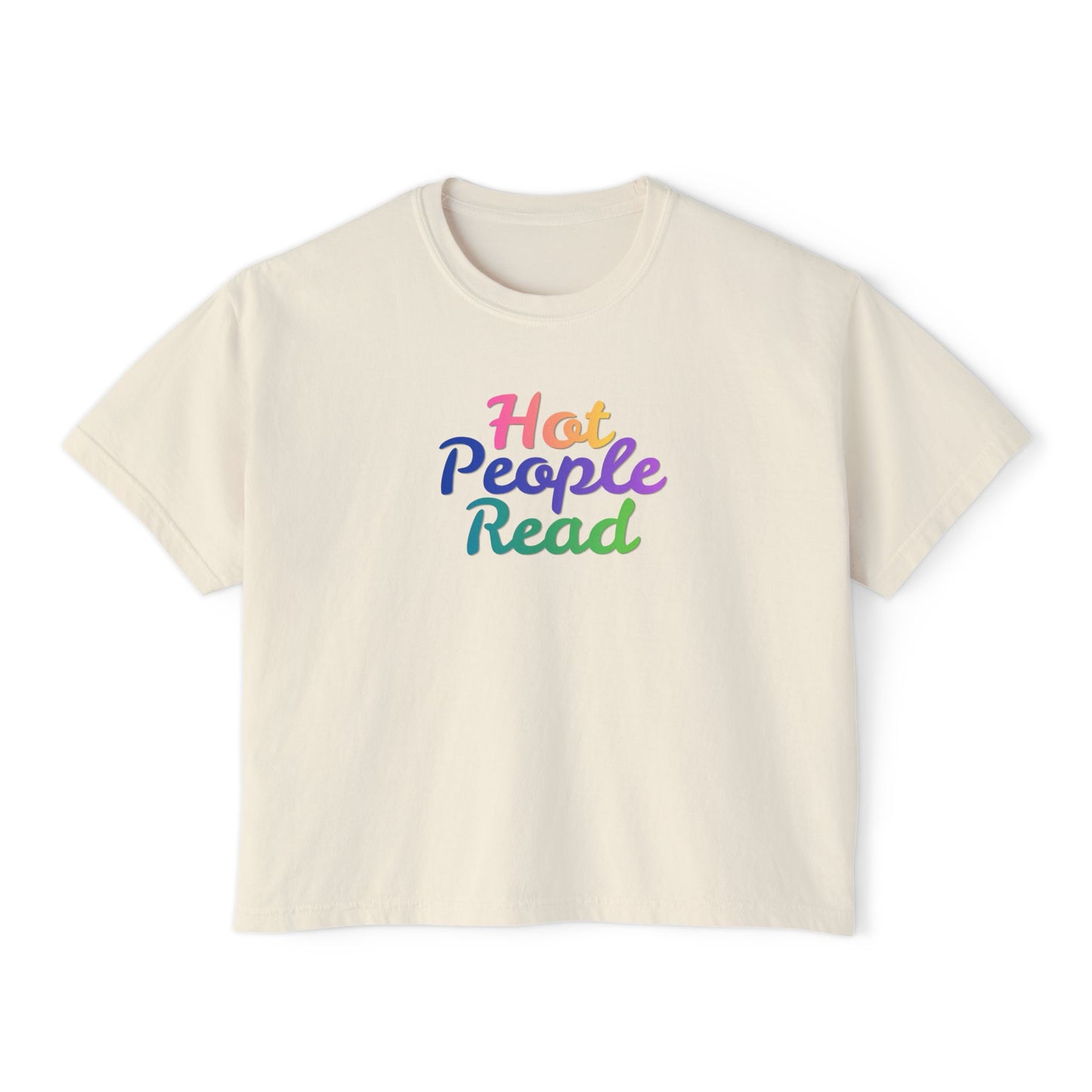 Hot People Read Cropped Tee