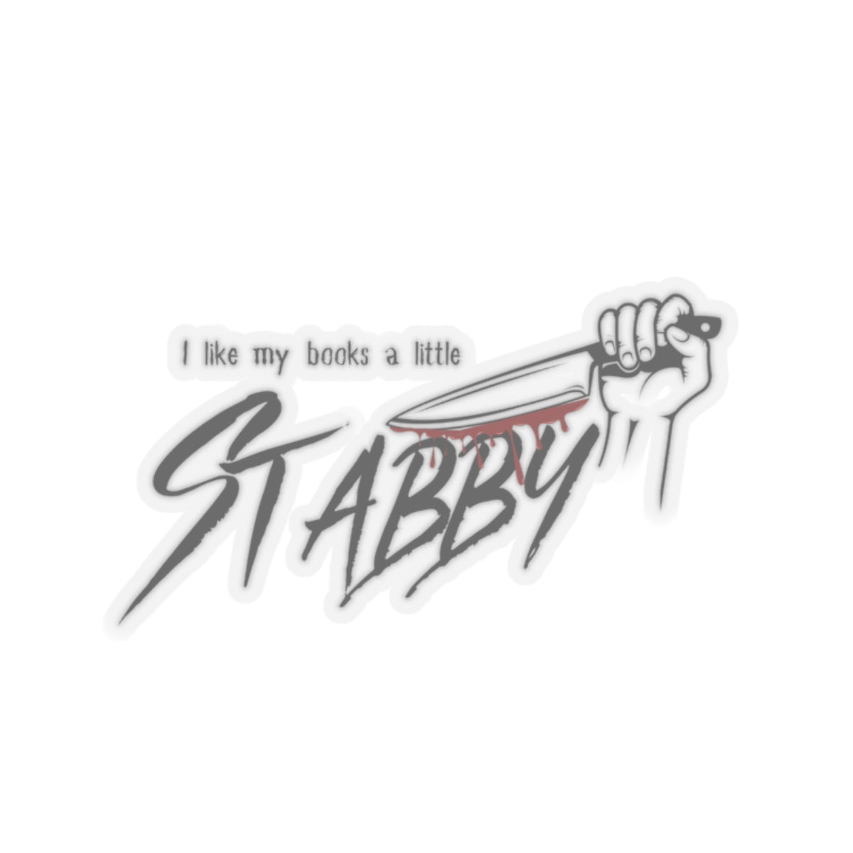 Stabby Books Sticker