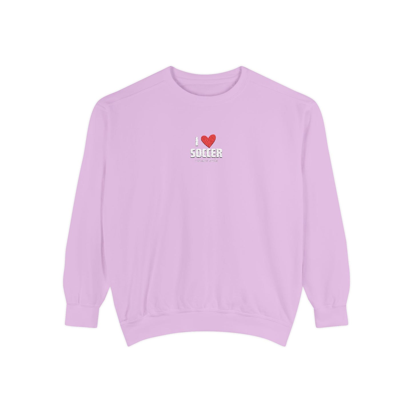 I Heart Soccer Embroidered Crewneck