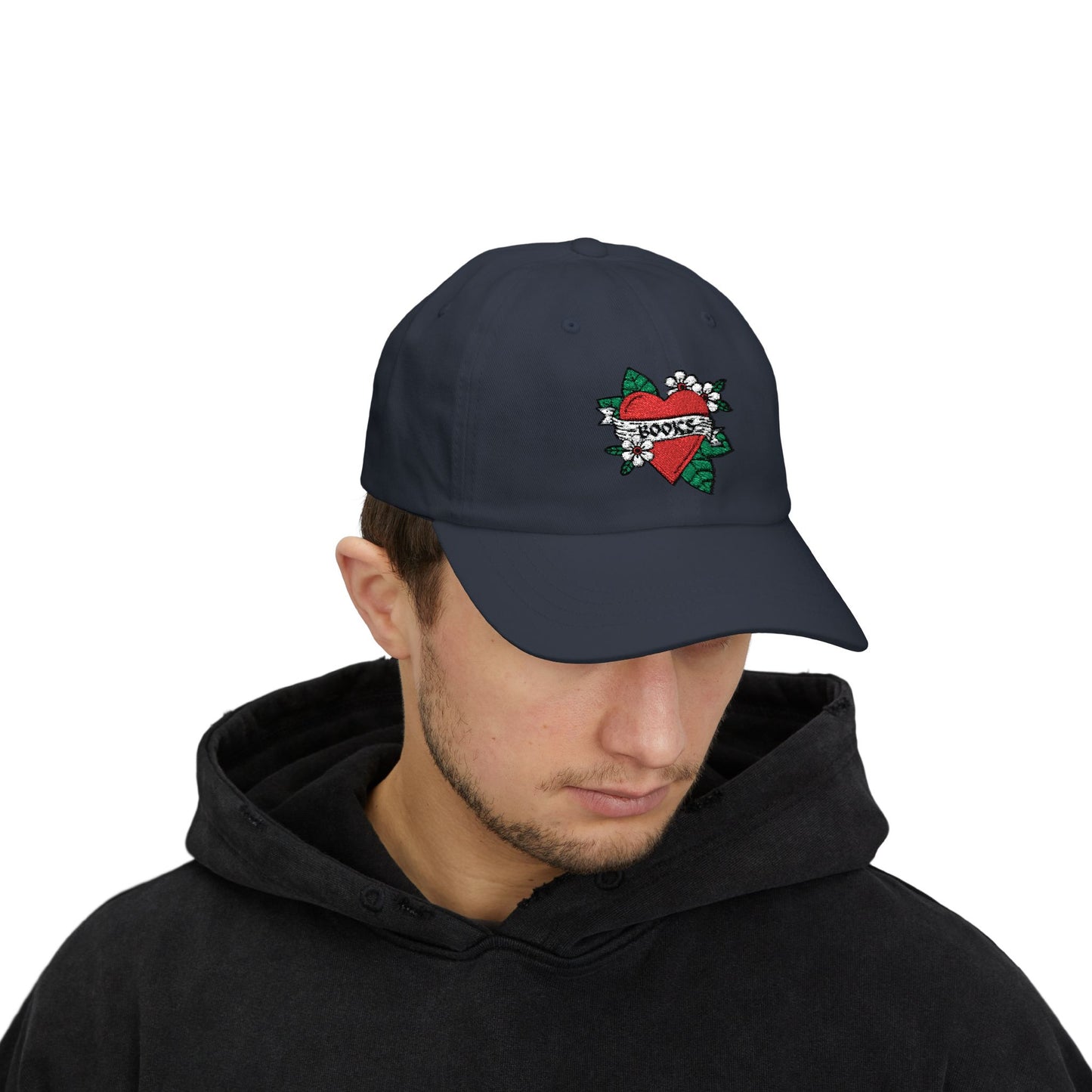 Books Heart Tattoo Hat