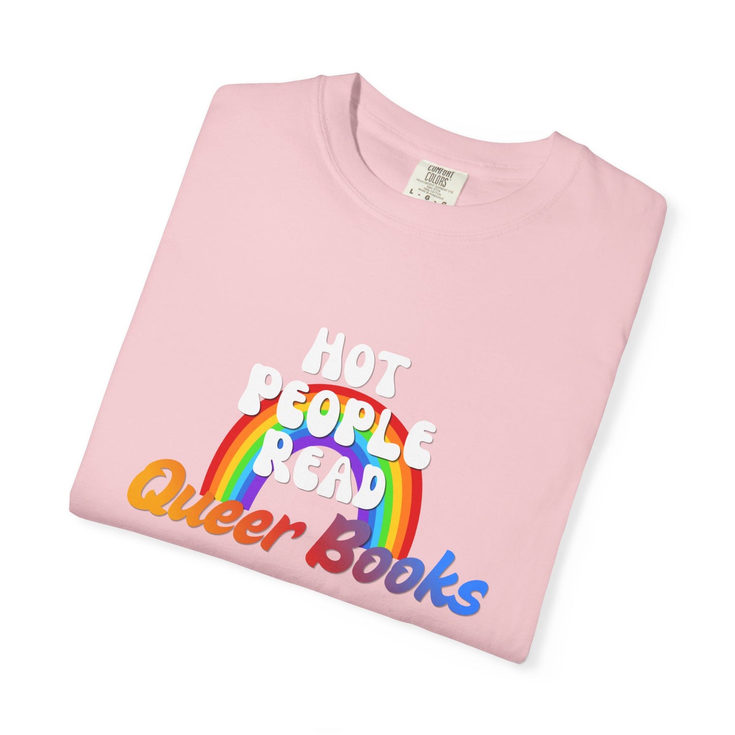 Read Queer Books Yellow to Blue Tee