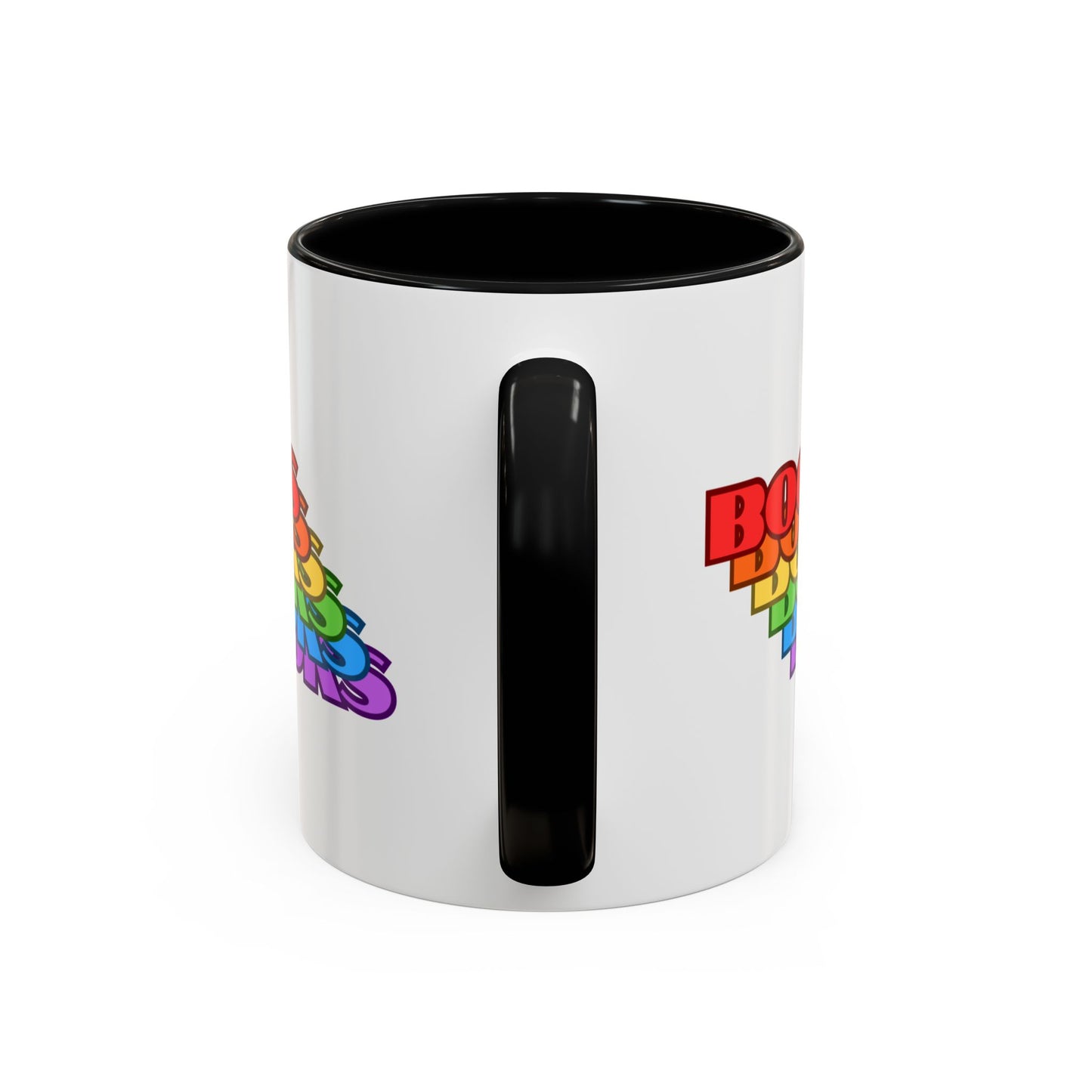 Books Rainbow Accent Mug