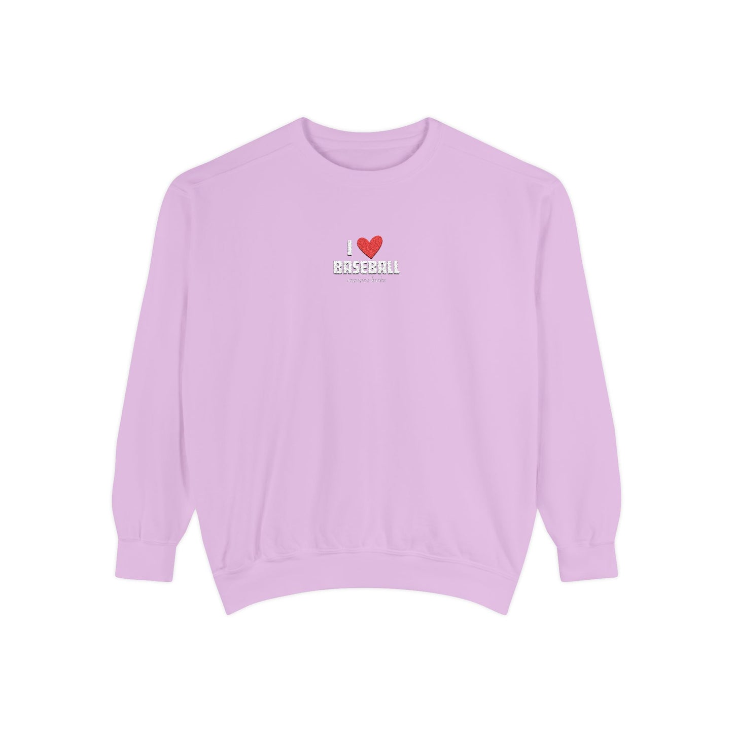 I Heart Baseball Embroidered Crewneck