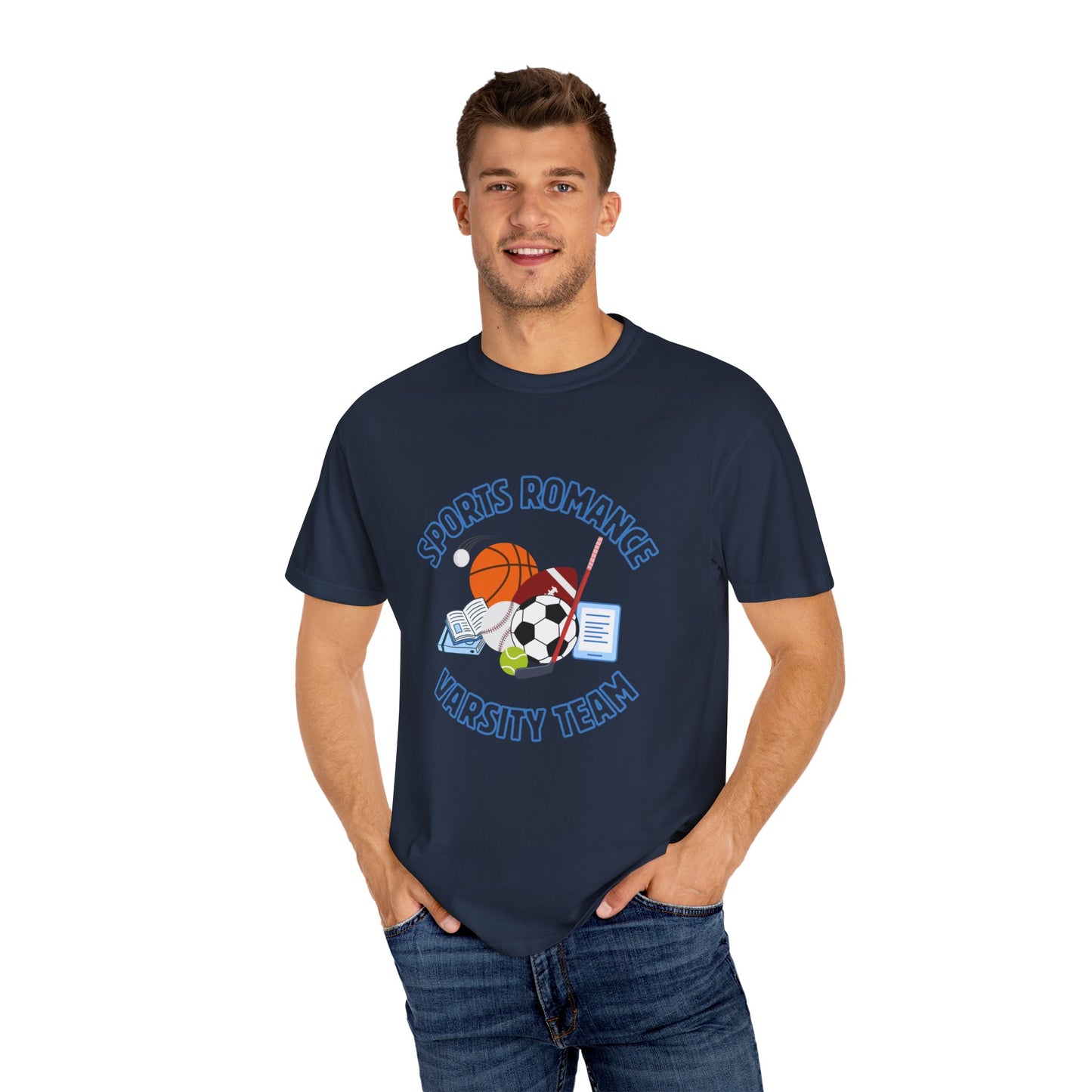 Blue Sports Romance Varsity Team Tee