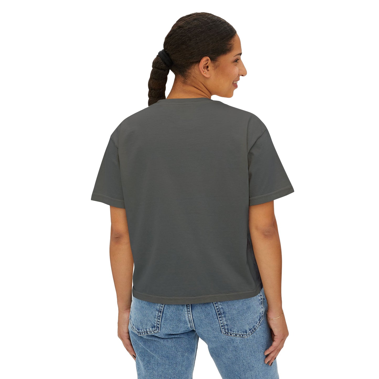 I Heart Soccer Boxy Crop Tee