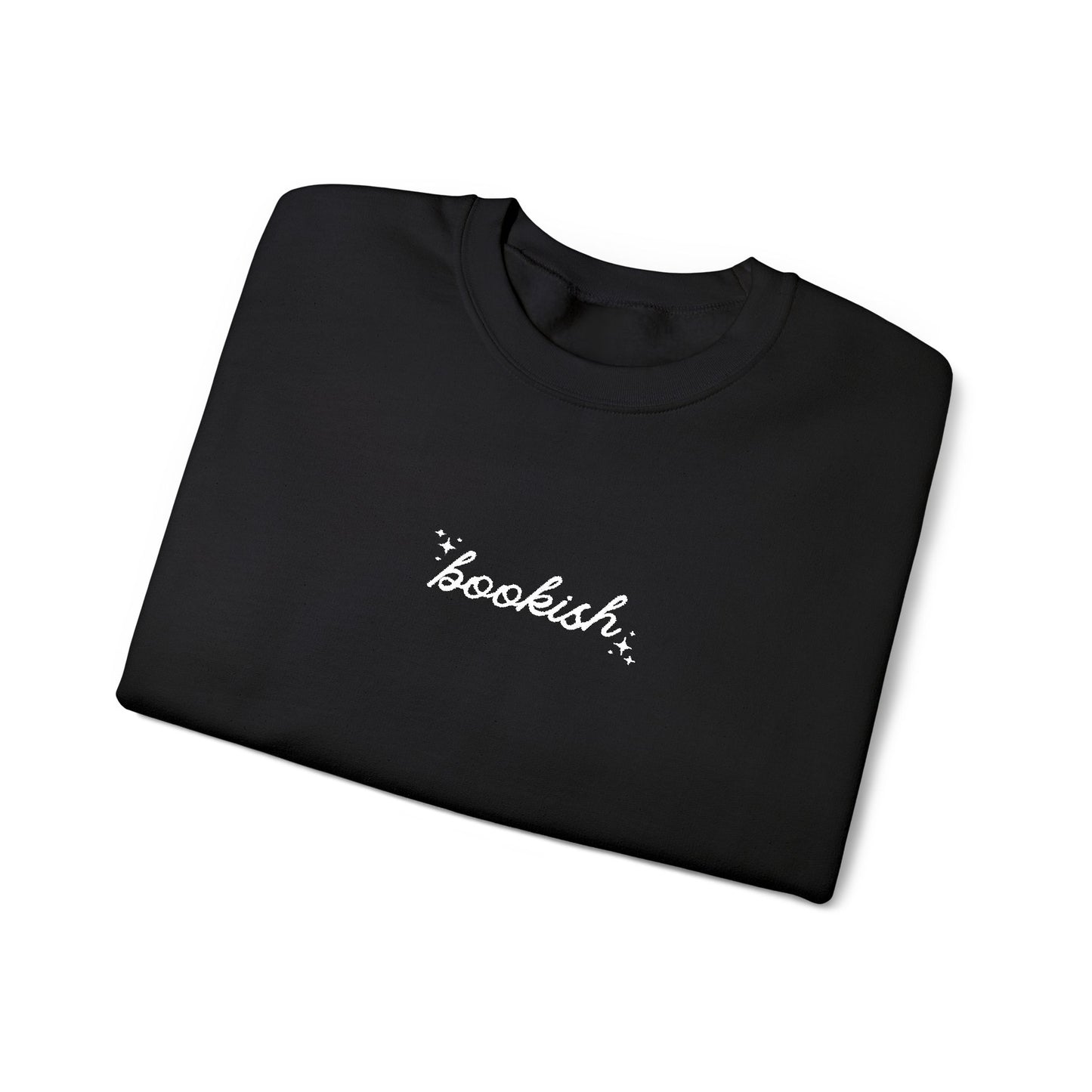 Embroidered 'Bookish' Crewneck