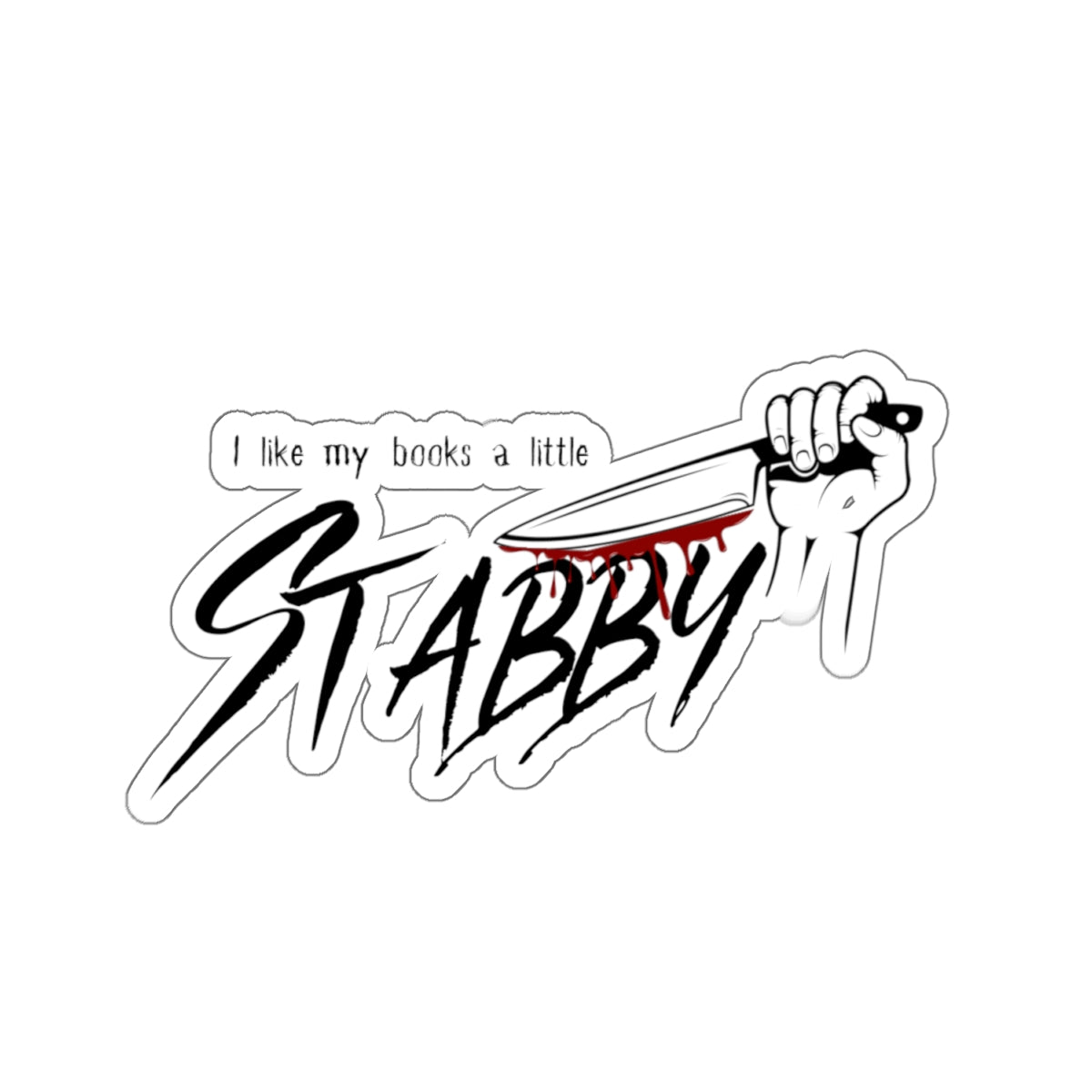 Stabby Books Sticker