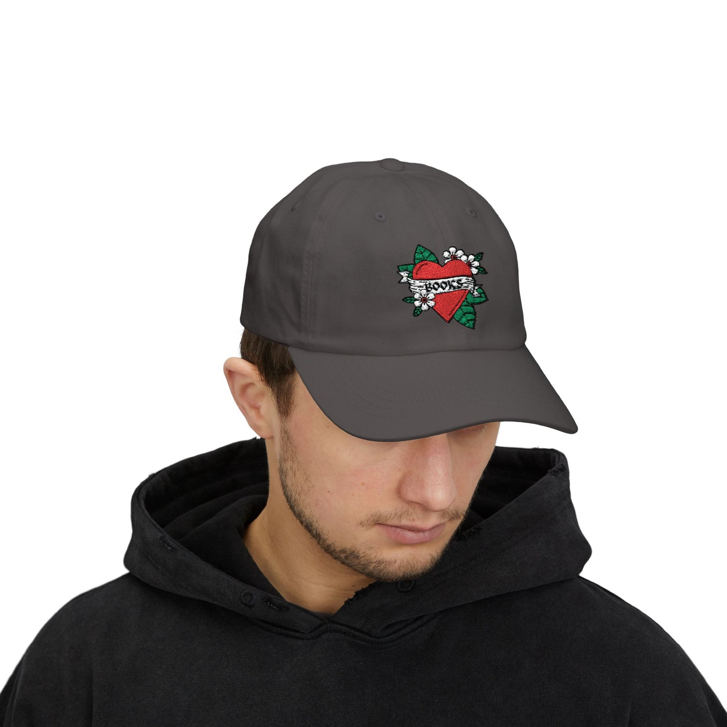 Books Heart Tattoo Hat