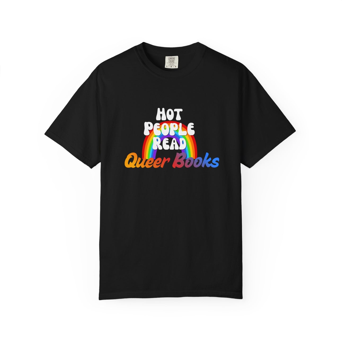 Read Queer Books Yellow to Blue Tee