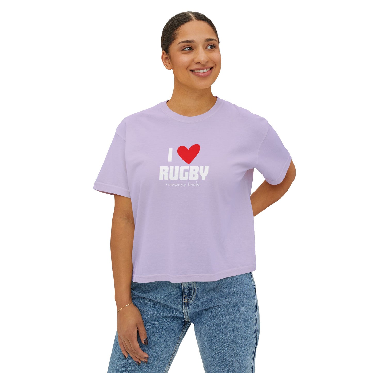 I Heart Rugby Boxy Crop Tee