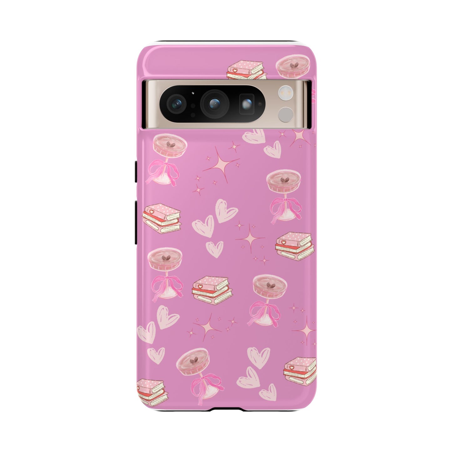 Pink Bookish Espresso Martini Phone Case