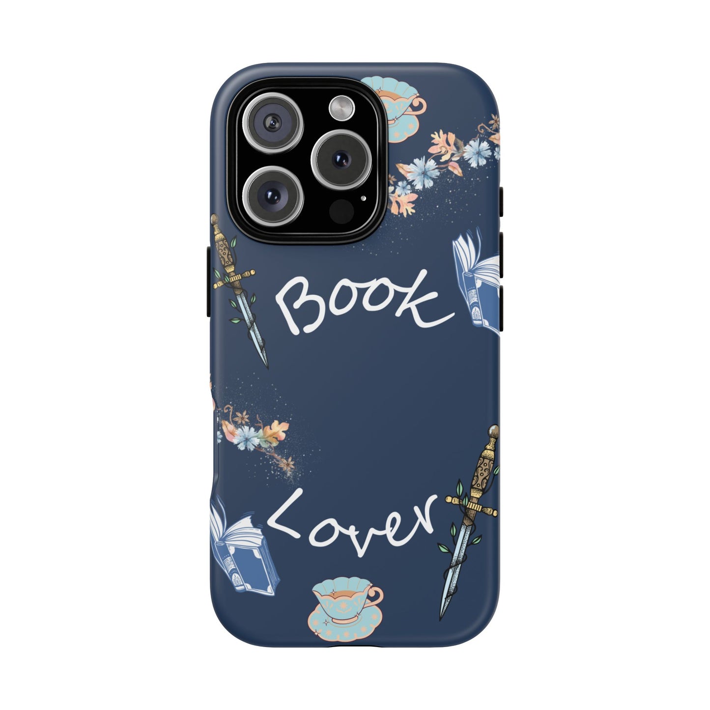 Book Lover Navy Phone Case