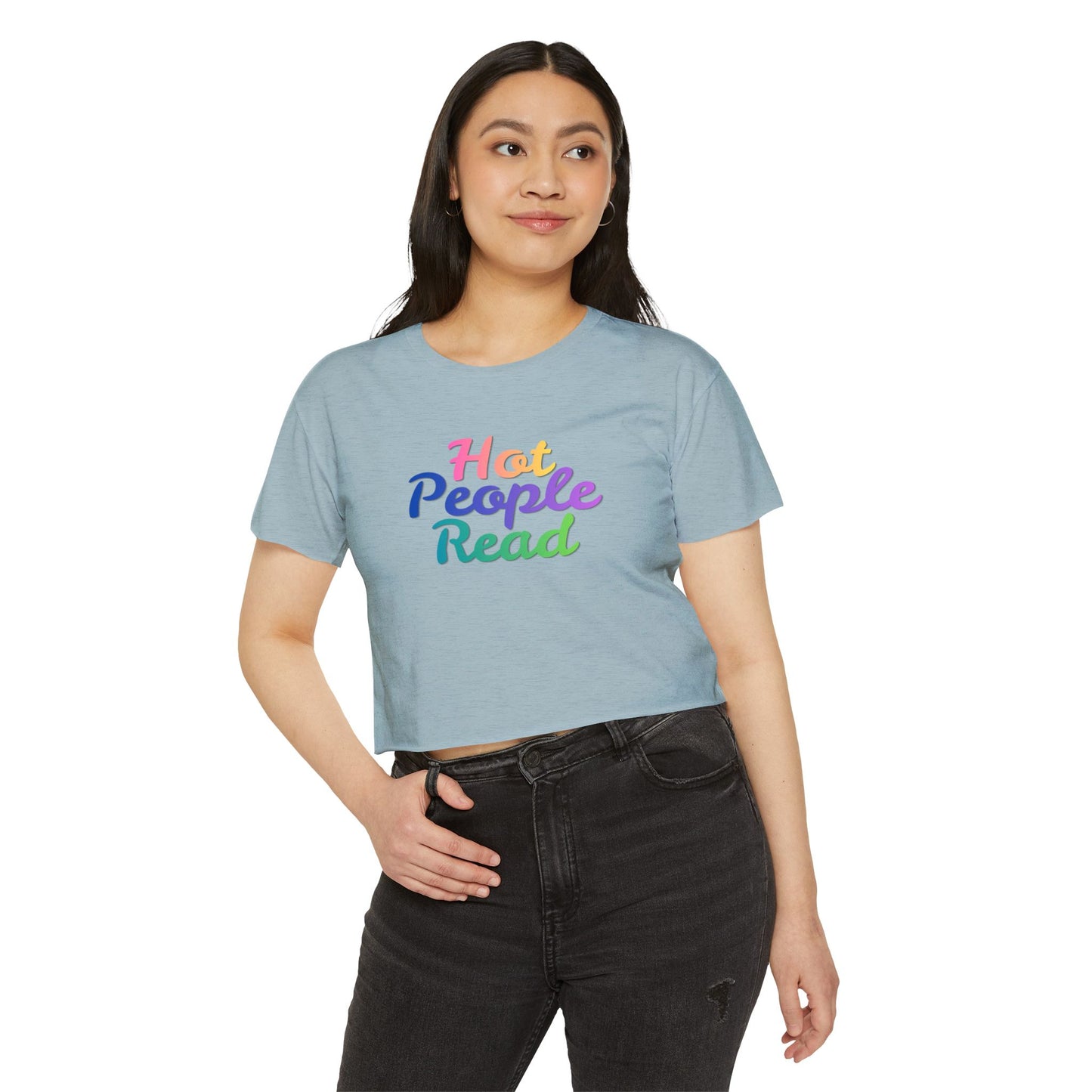 Hot People Read Crop Top