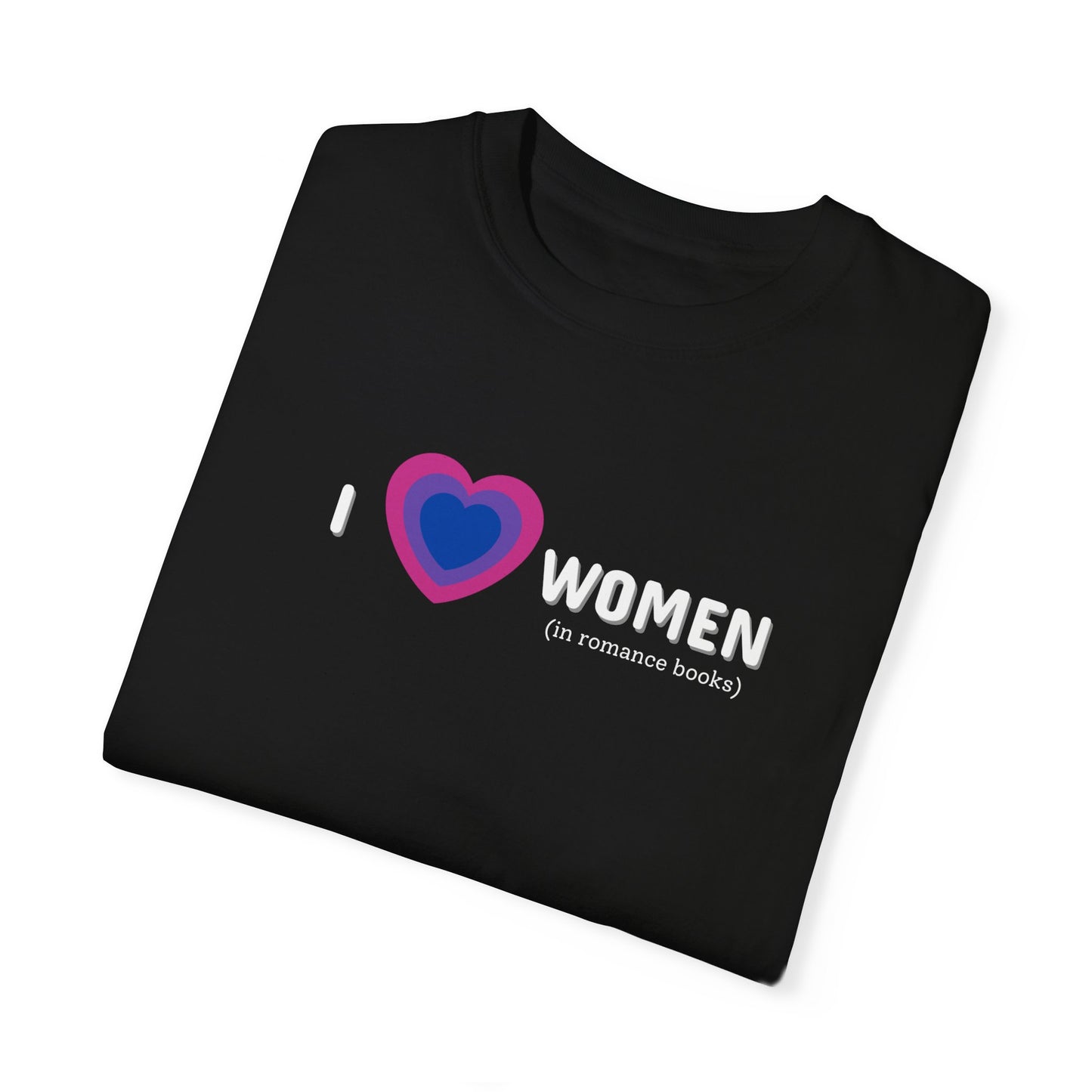 I Heart Women Bi Flag Tee