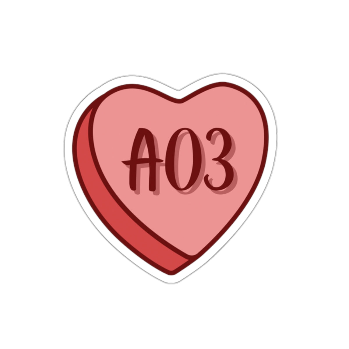 A03 Heart Sticker
