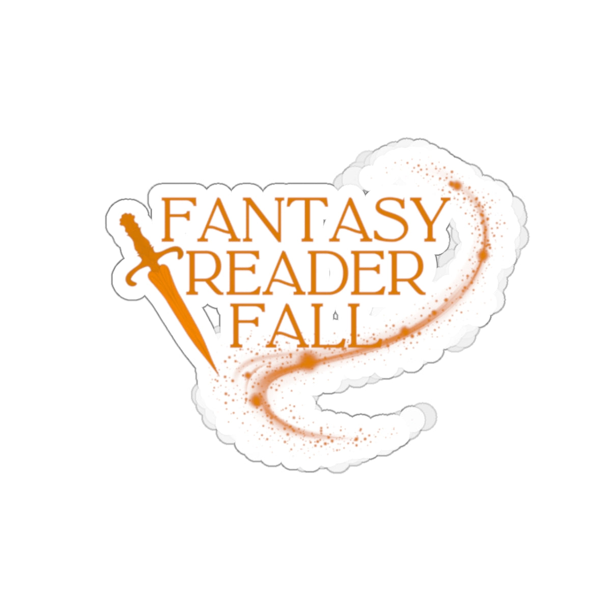 Fantasy Reader Fall Orange Sticker