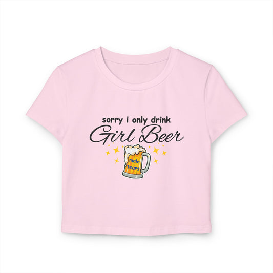 Girl Beer Male Tears Baby Tee