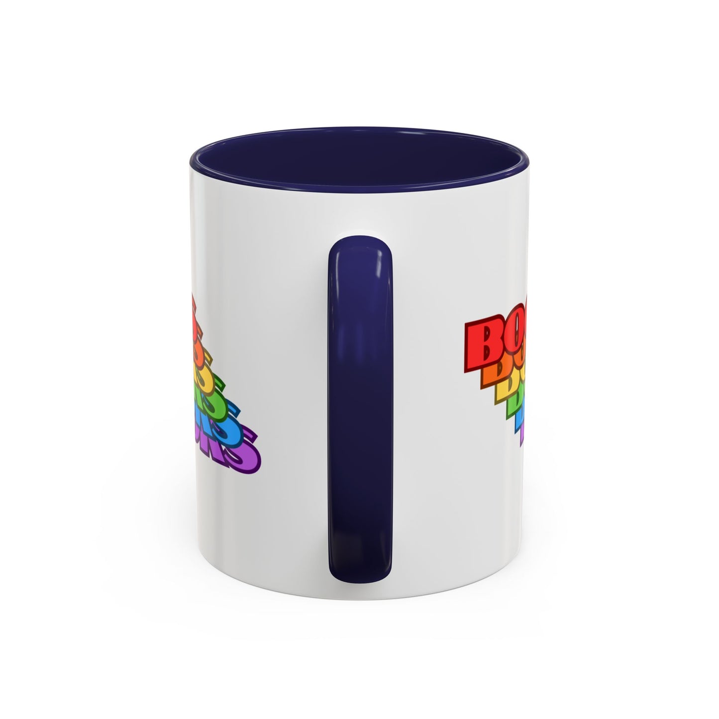 Books Rainbow Accent Mug