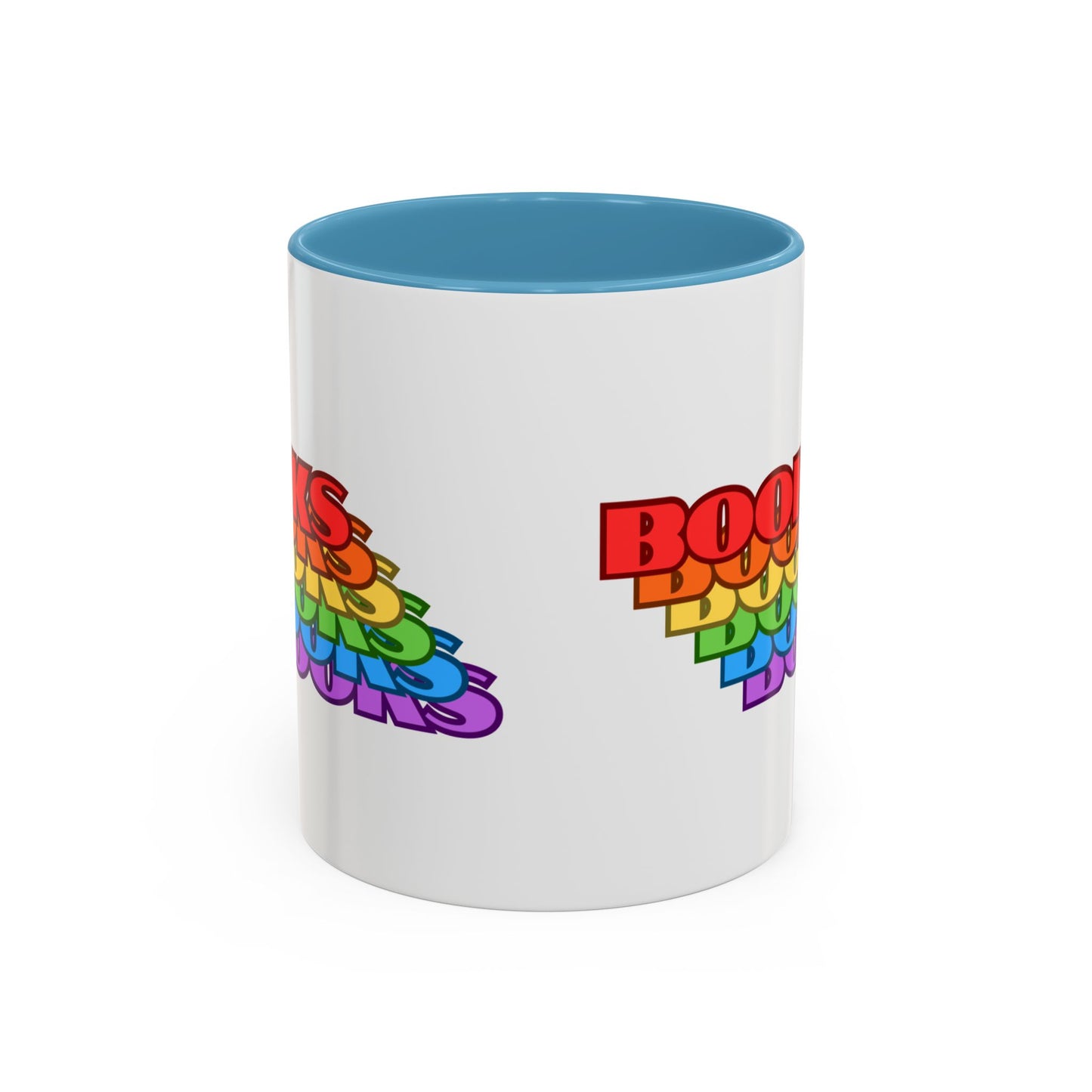 Books Rainbow Accent Mug