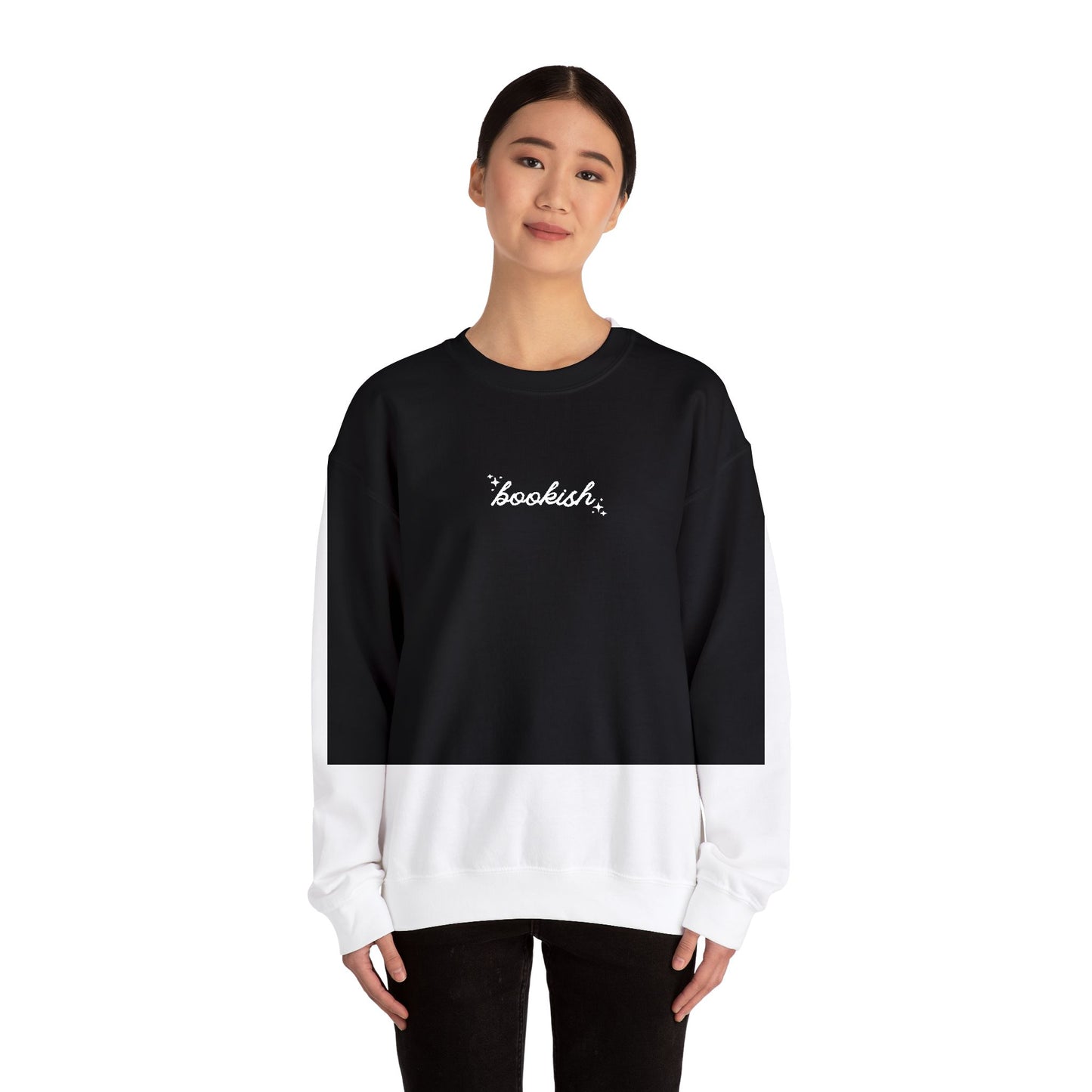 Embroidered 'Bookish' Crewneck