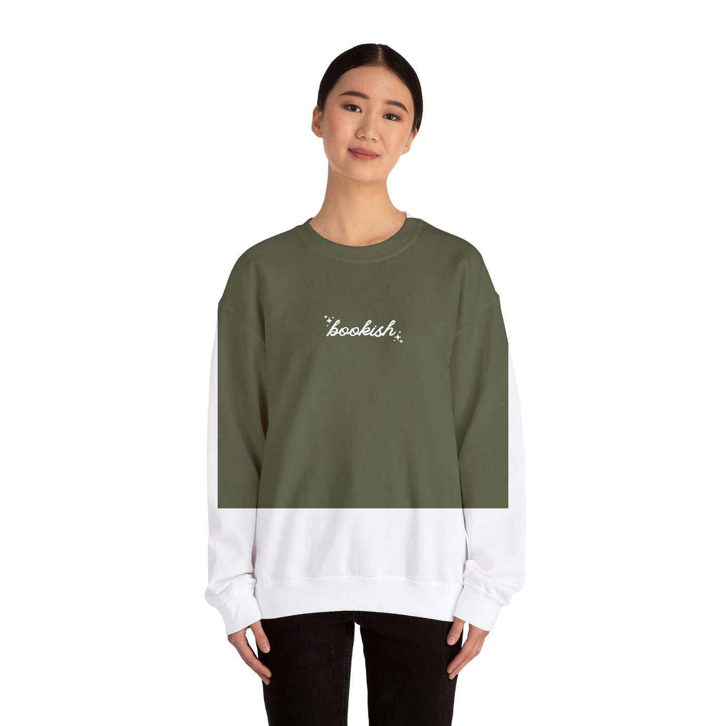 Embroidered 'Bookish' Crewneck